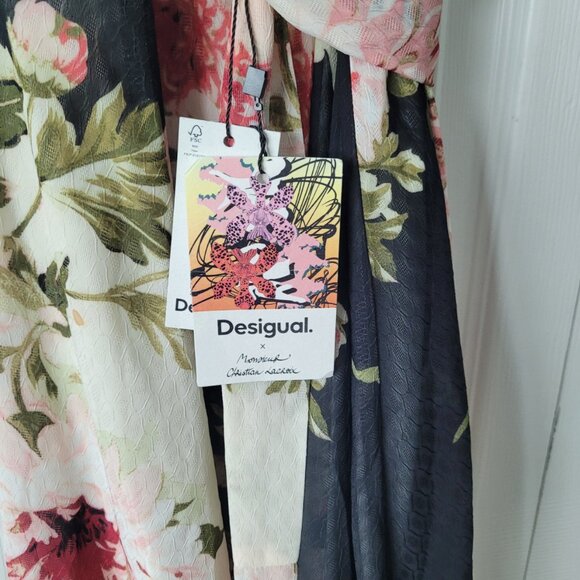 NWT DESIGUAL Midi Floral Dress in Size L - Picture 5 of 5